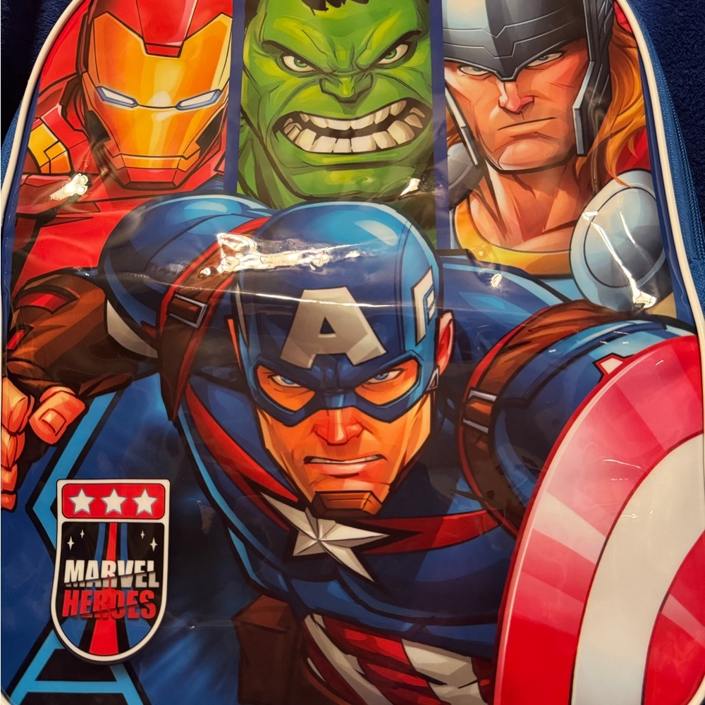 Marvel Avengers Backpack with Red and Blue Design